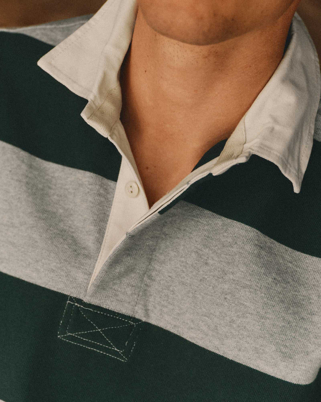 Taylor Stitch - The Rugby Shirt in Forrest Stripe