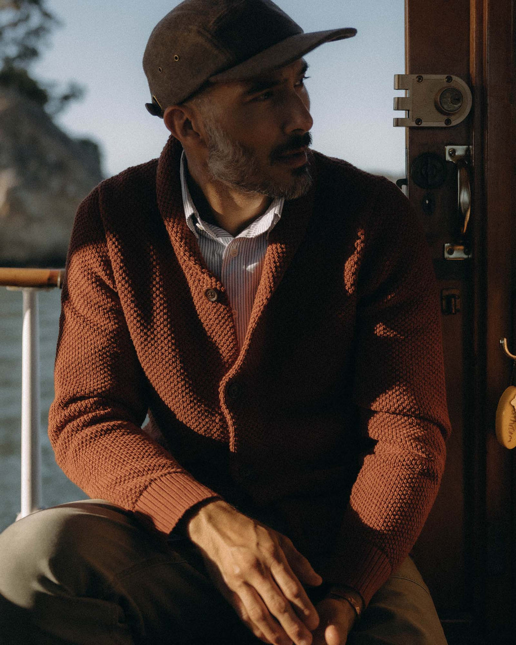 Taylor Stitch - The Crawford Sweater in Rust