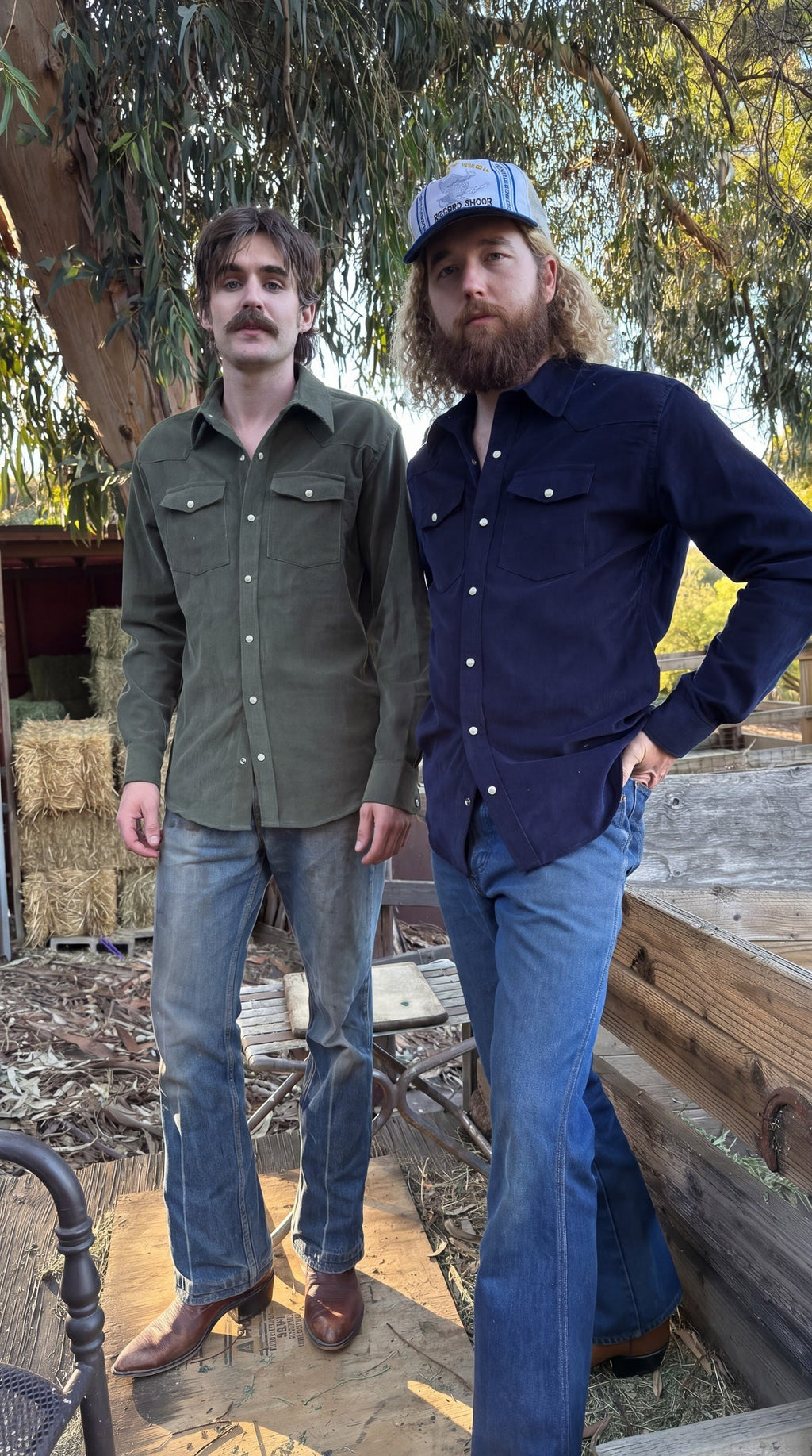 Brazos Fine Shirt - Blue Bayou Corduroy Shirt