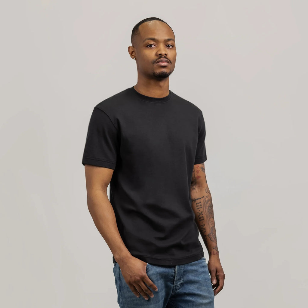 GETTEES - Classic Crew in Black