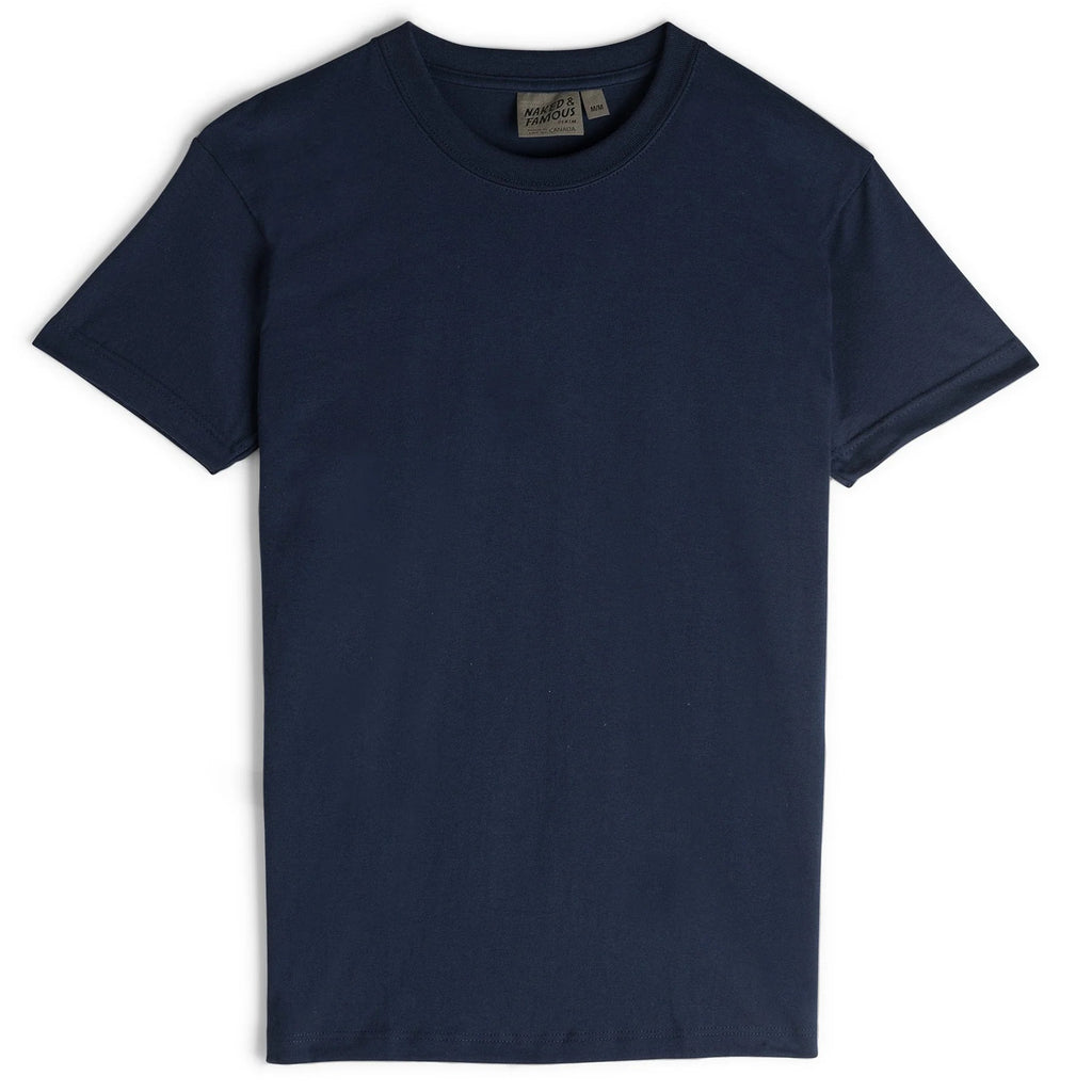 Naked & Famous - Circular Knit T-Shirt - Navy