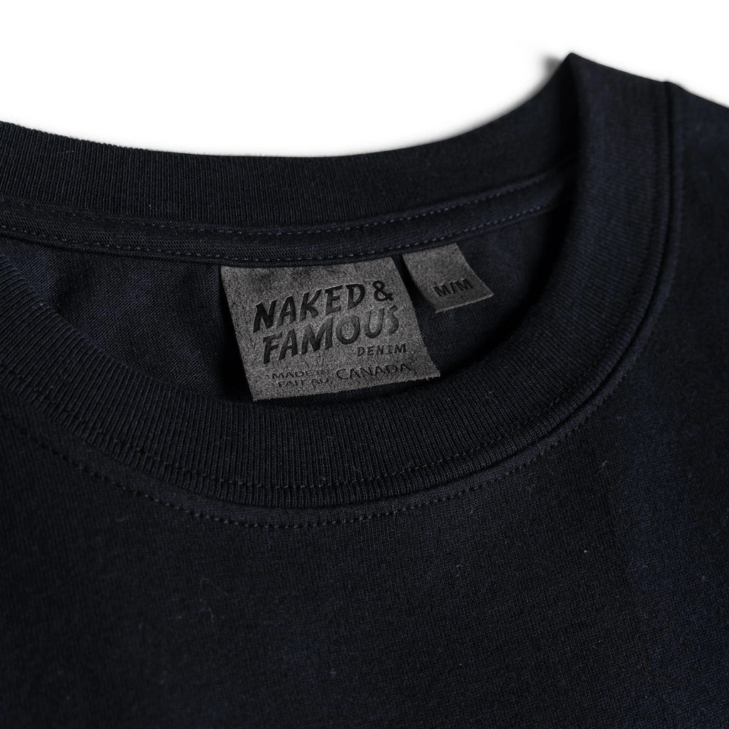 Naked & Famous - Circular Knit T-Shirt - Black
