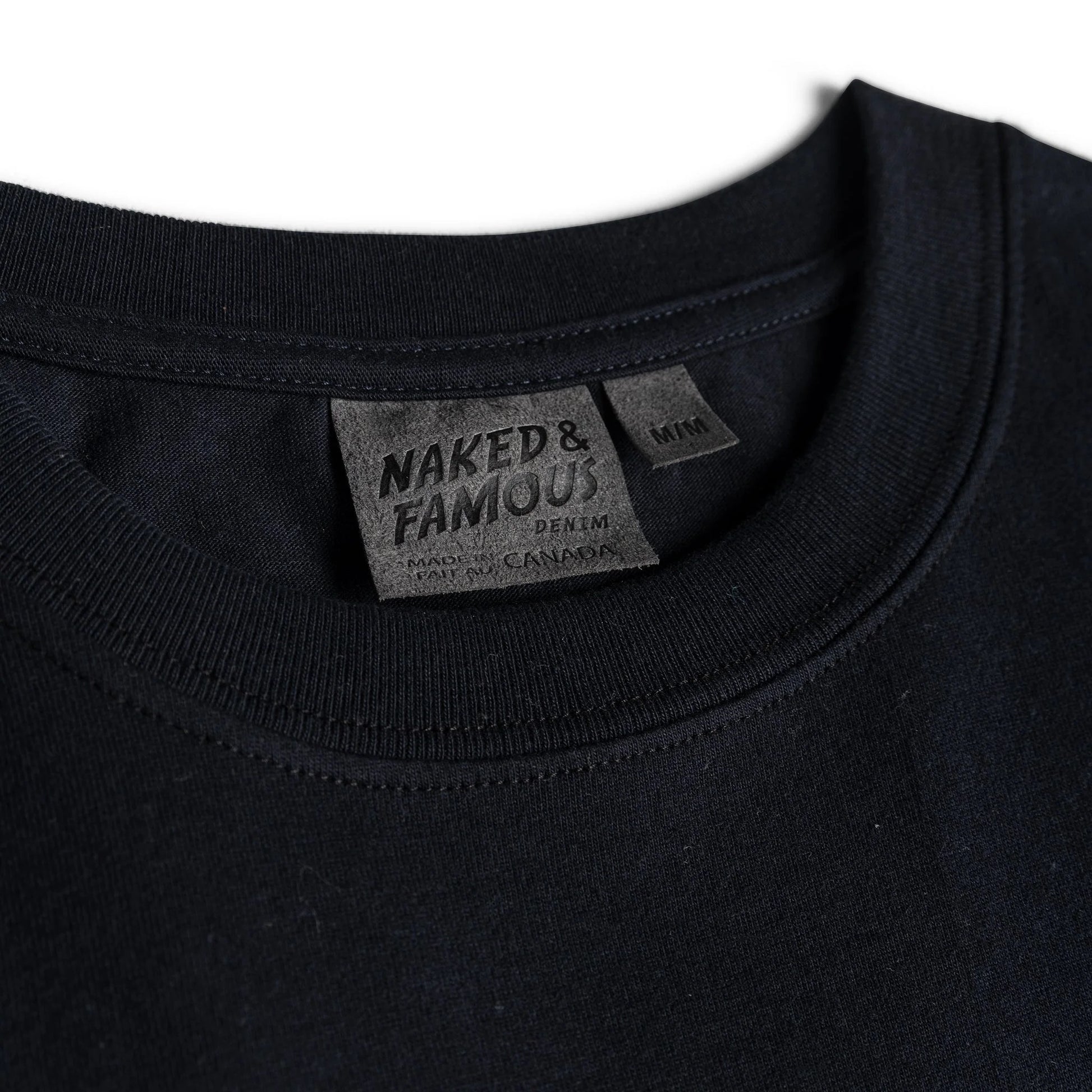Naked & Famous - Circular Knit T-Shirt - Black