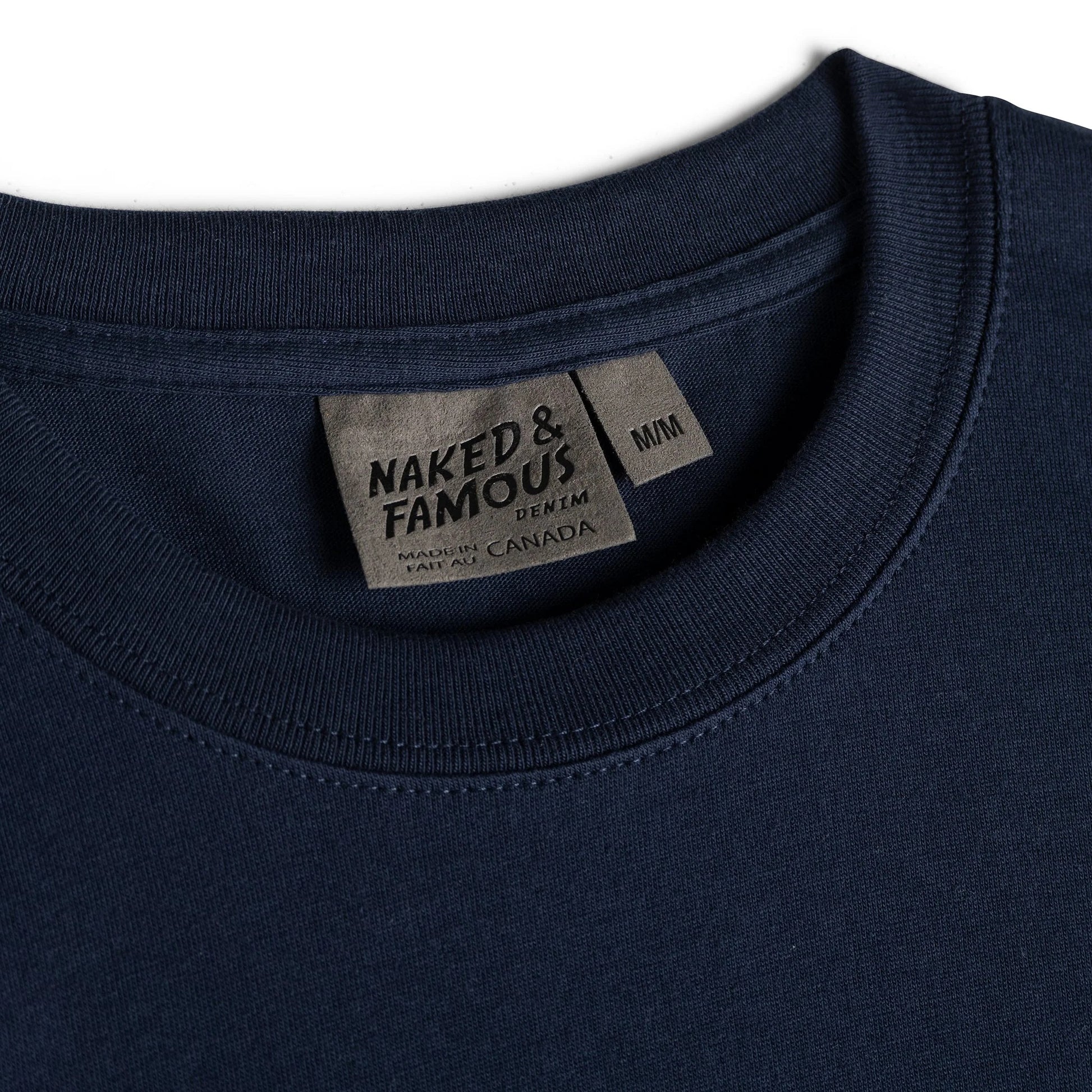 Naked & Famous - Circular Knit T-Shirt - Navy