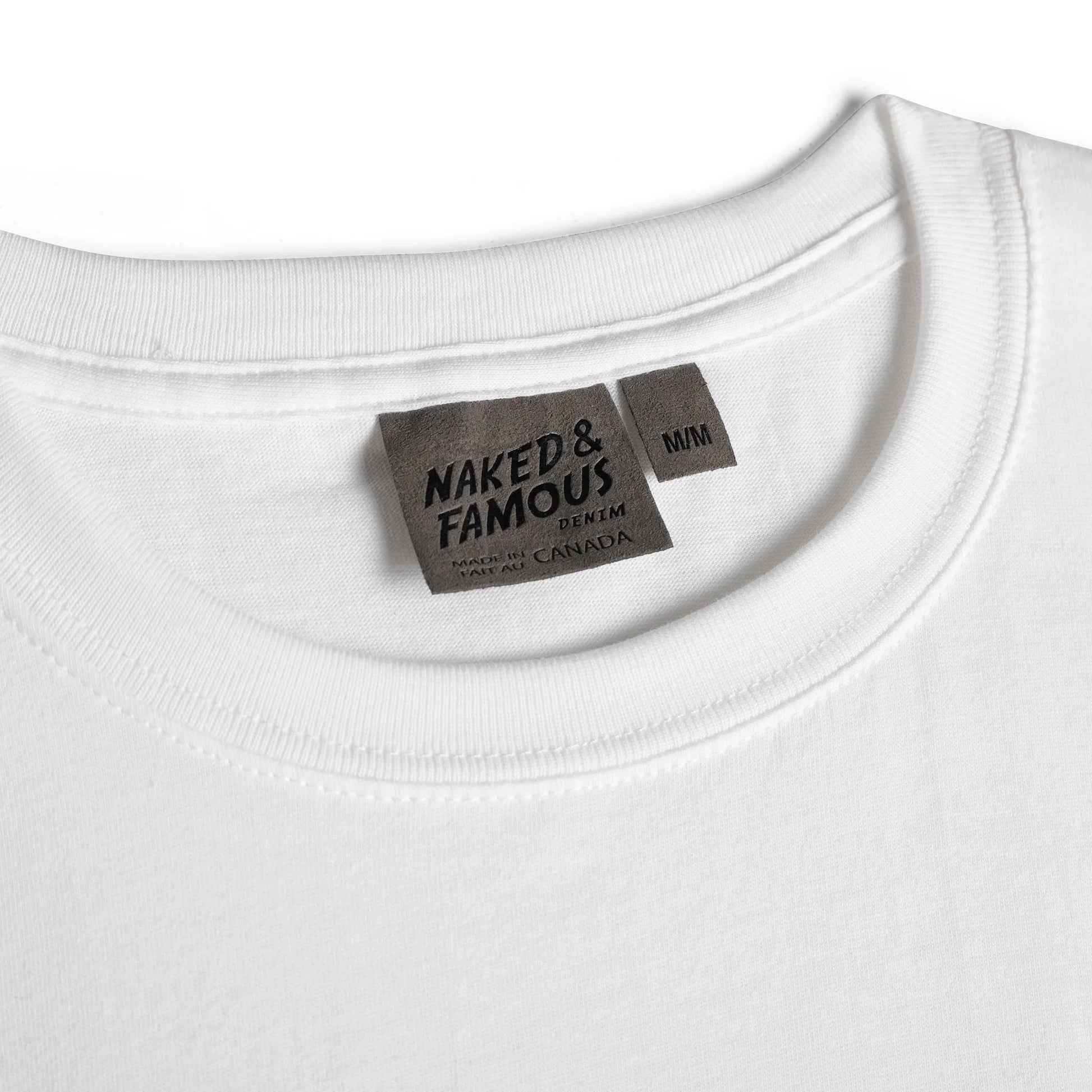 Naked & Famous - Circular Knit T-Shirt - White