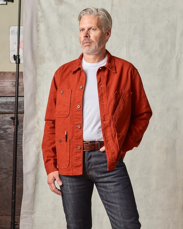 Tellason - Coverall Jacket Garment Dyed International Orange