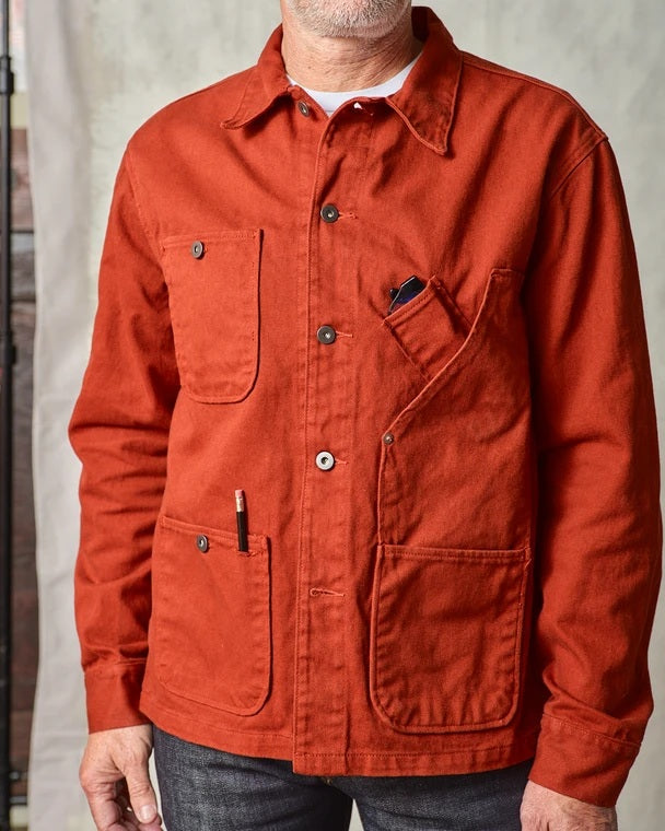 Tellason - Coverall Jacket Garment Dyed International Orange