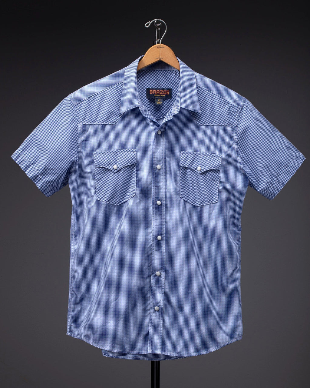 Brazos Fine Shirts - Pasadena Short Sleeve Micro Check
