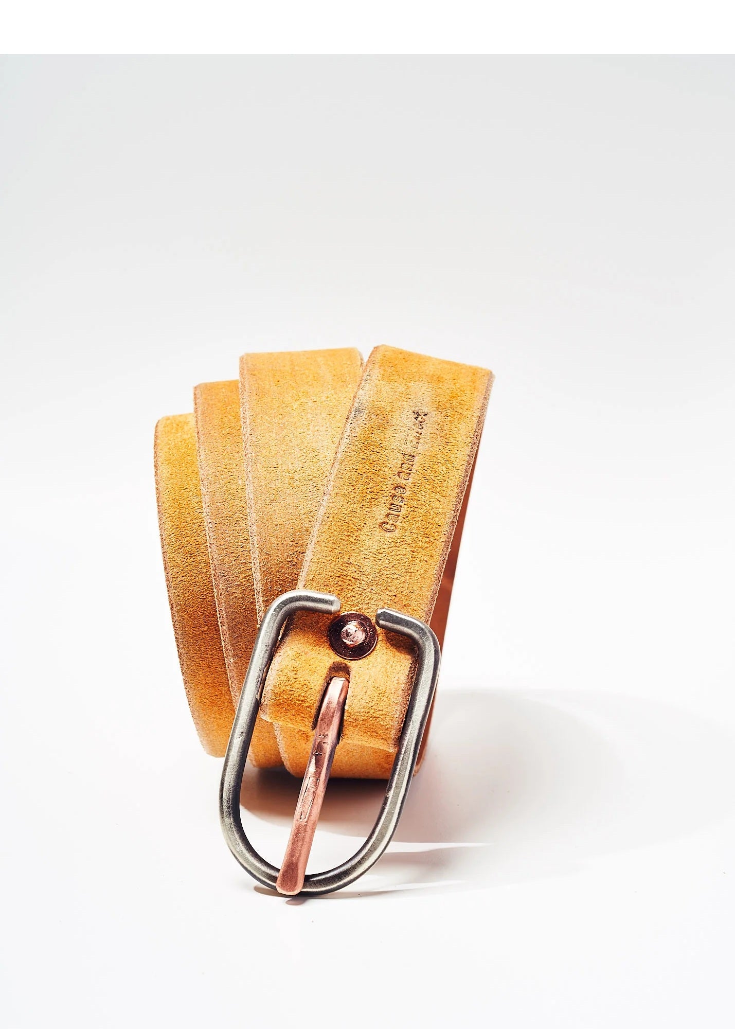 Billy Made For Friends - Ruff Out Tan Suede Belt