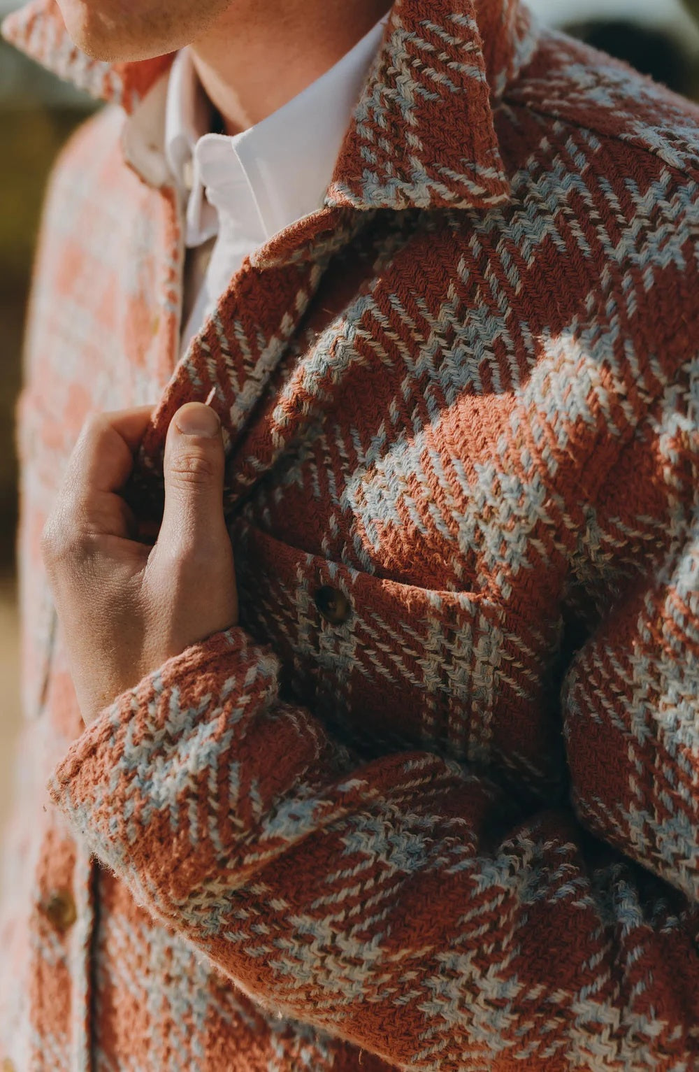 Taylor Stitch - The Cutter Overshirt in Salmon Plaid