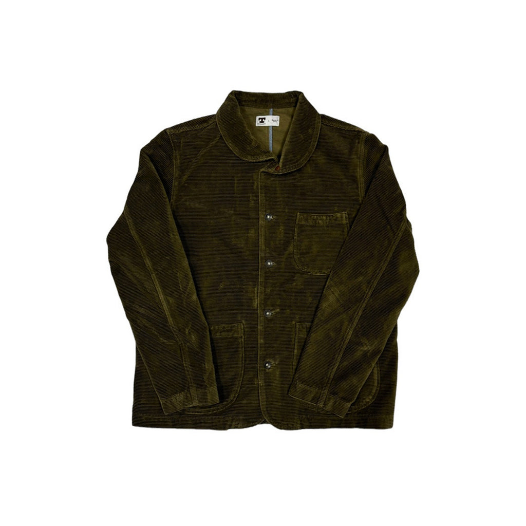 Tellason - Shawl Cord Jacket in Olive