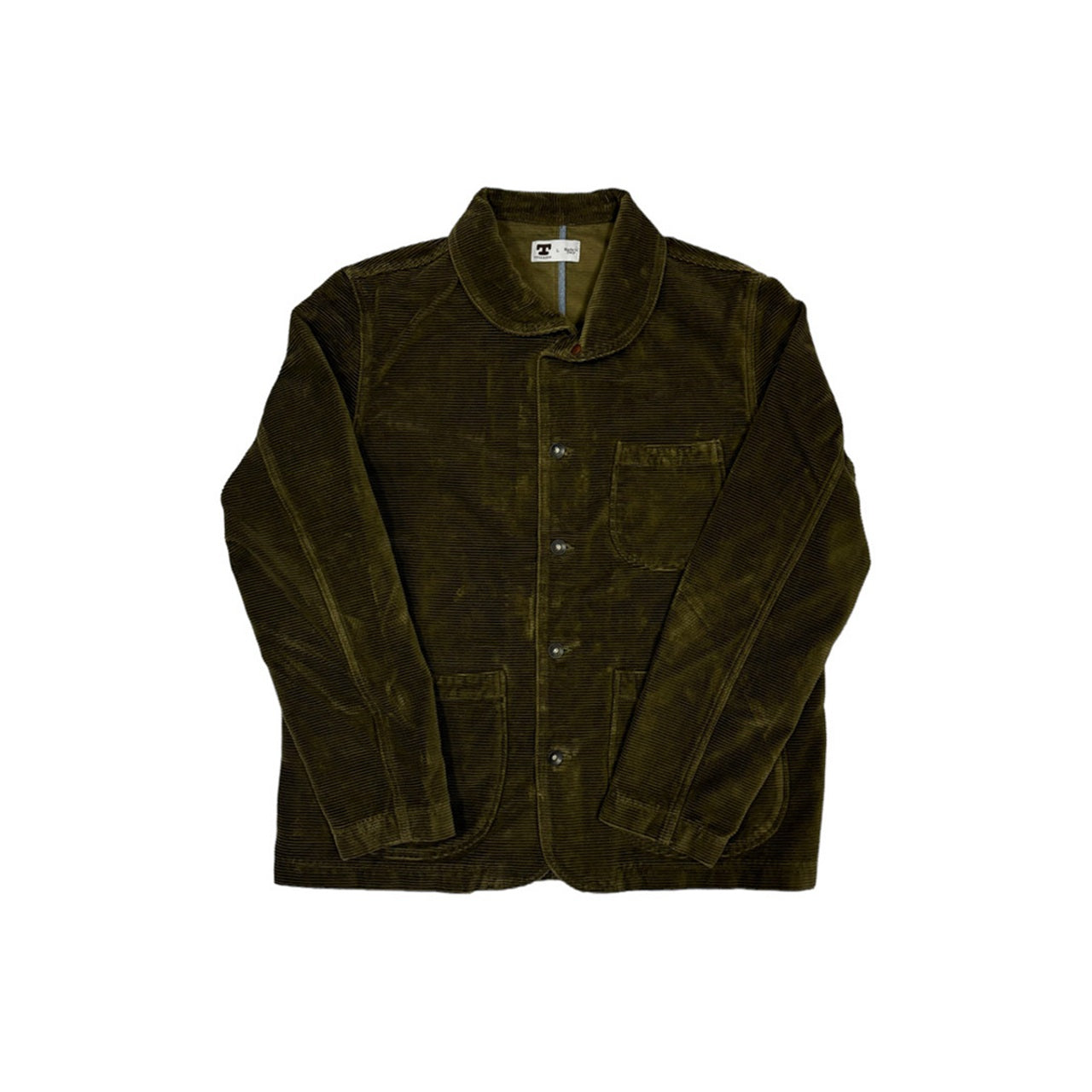 Tellason - Shawl Cord Jacket in Olive