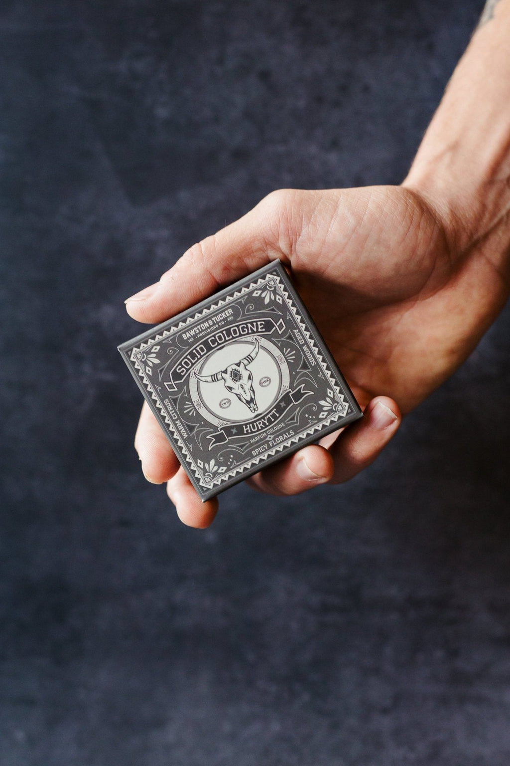 Solid Cologne - Hurytt - 0.35 oz Liner + Vessel