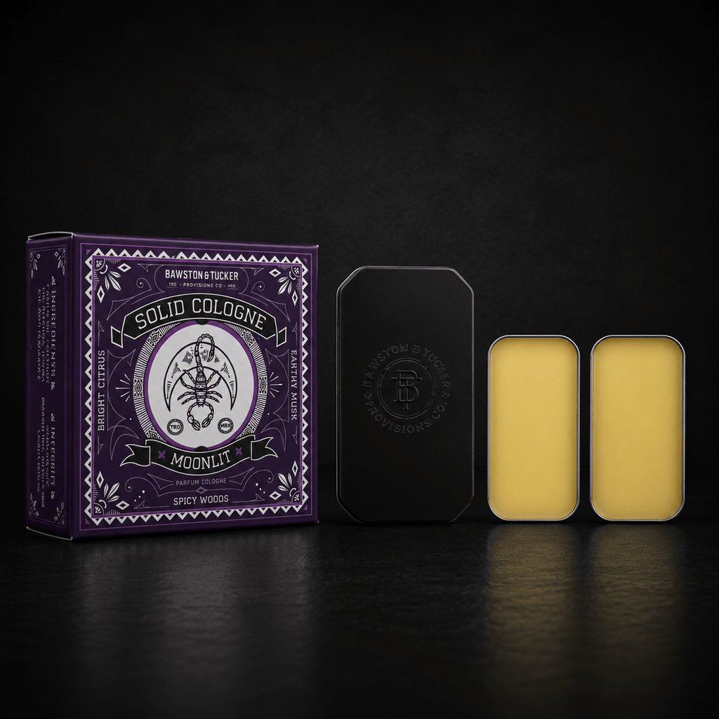 Bawtson & Tucker Provisions - Solid Cologne Scent Switch Starter Kit for Men – 2 Scents + Refillable Metal Case