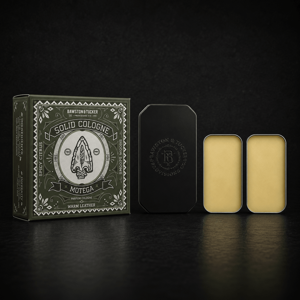 Bawtson & Tucker Provisions - Solid Cologne Scent Switch Starter Kit for Men – 2 Scents + Refillable Metal Case