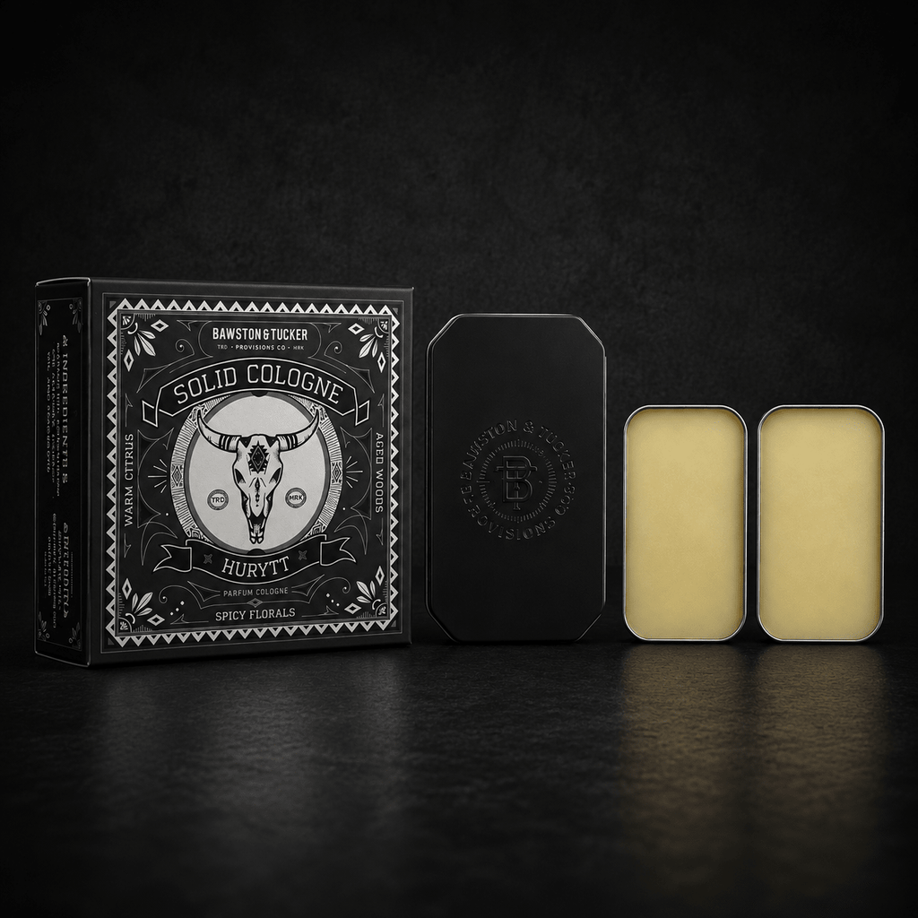 Bawtson & Tucker Provisions - Solid Cologne Scent Switch Starter Kit for Men – 2 Scents + Refillable Metal Case
