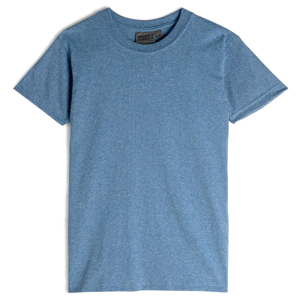 Naked & Famous - Circular Knit T-Shirt - Blue