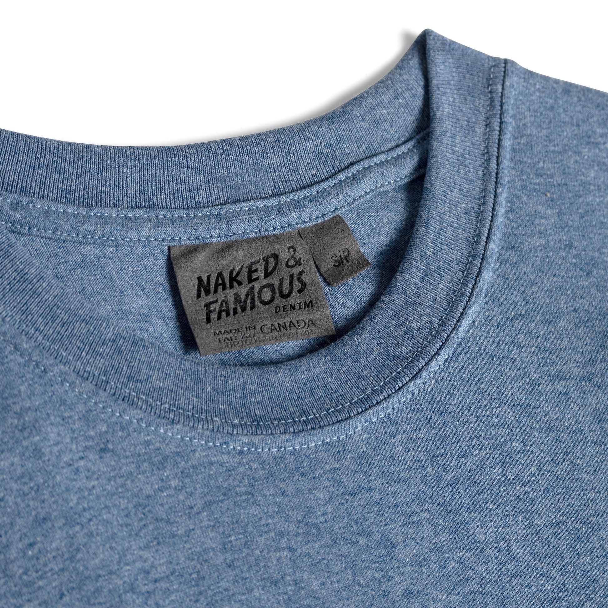 Naked & Famous - Circular Knit T-Shirt - Blue