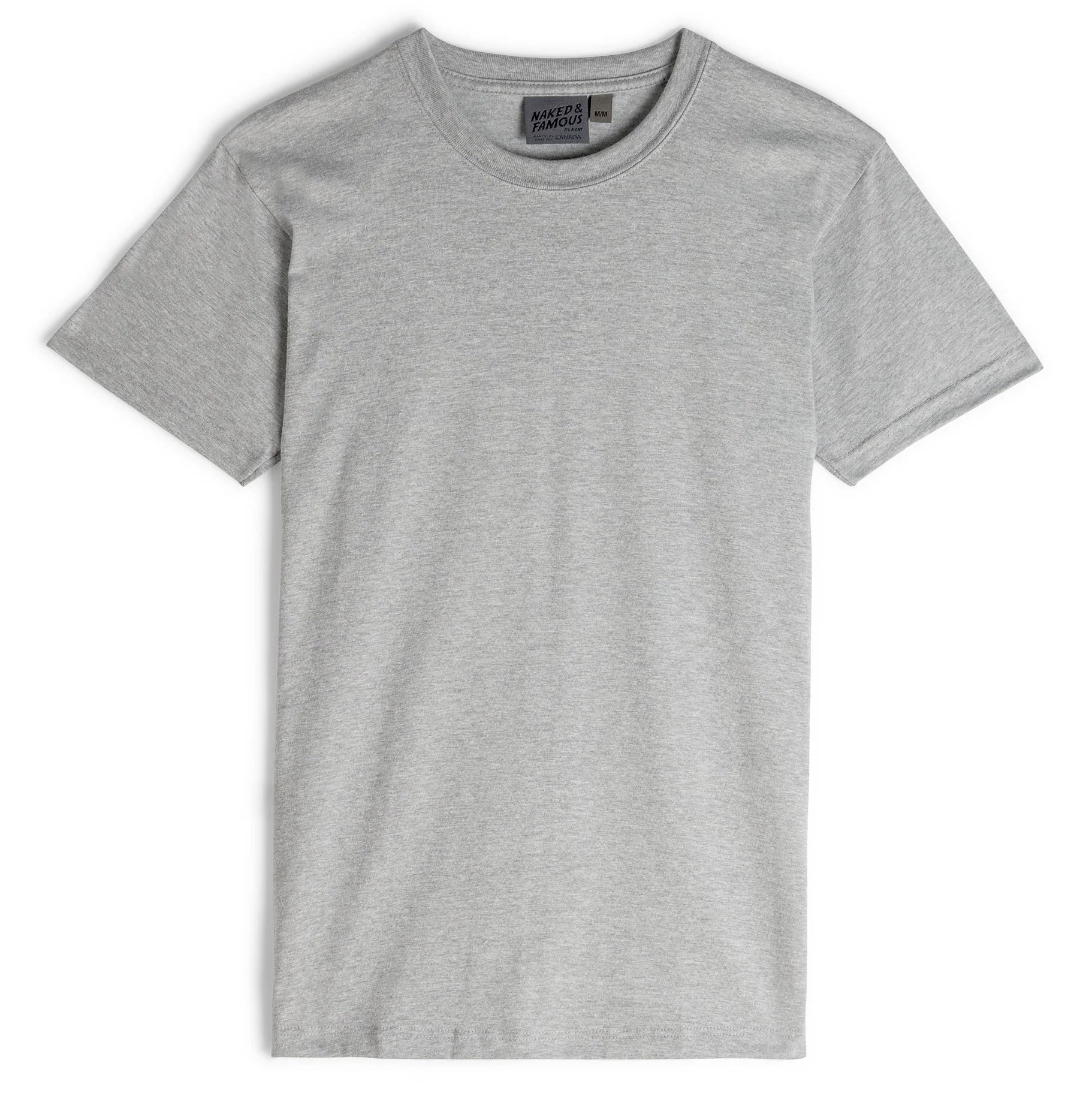 Naked & Famous - Circular Knit T-Shirt - Heather Grey